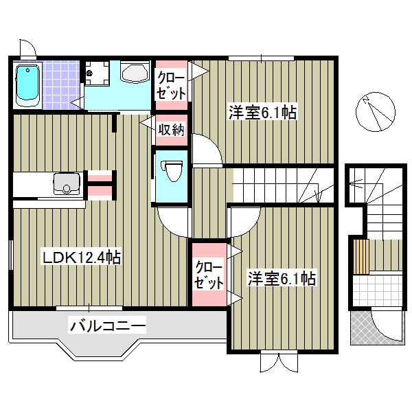 コモド・カーサⅡ（201） 間取り図画像