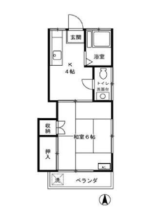 メゾン安（205） 間取り図画像