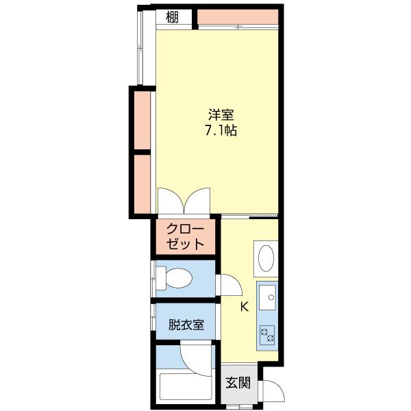 エステート旭町（203） 間取り図画像