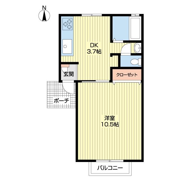 ステラハウスⅡ（A207） 間取り図画像
