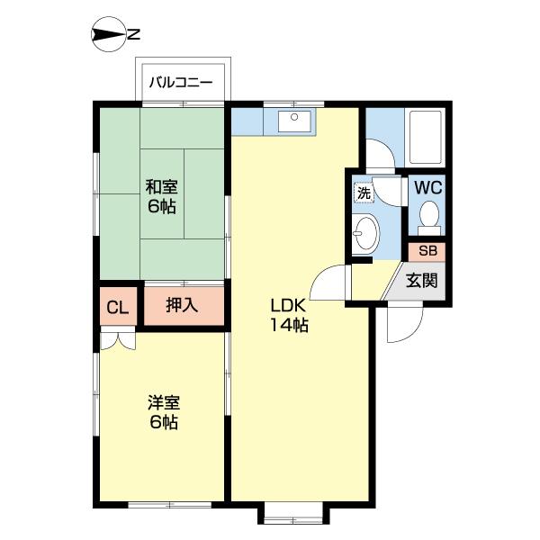 セトルときめき（203） 間取り図画像