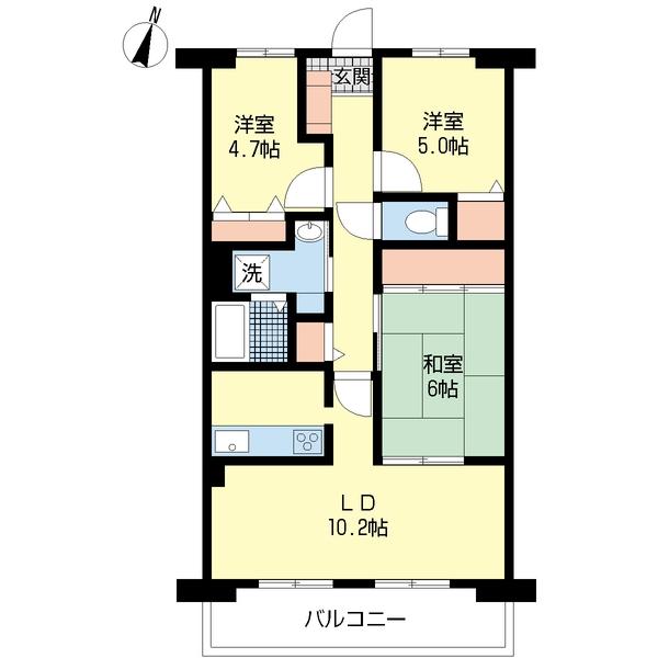 ヴェルビュ南笹口（312） 間取り図画像
