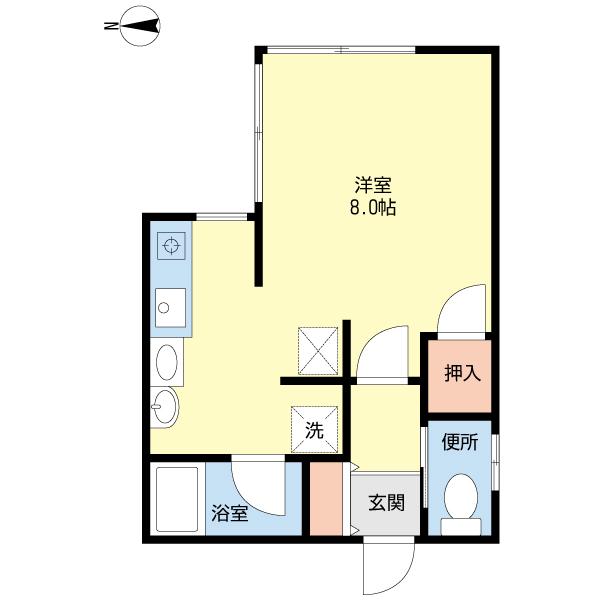 スバル南万代（205） 間取り図画像