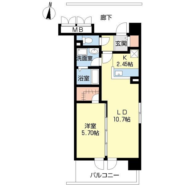 ファーストクラス中央インター（301） 間取り図画像