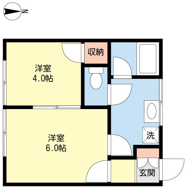 コーポ高橋（B203） 間取り図画像