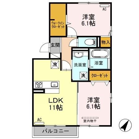 ライフ レジデンス（201） 間取り図画像