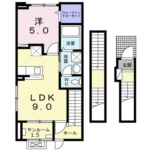 ラ・メゾンＳＨ（305） 間取り図画像