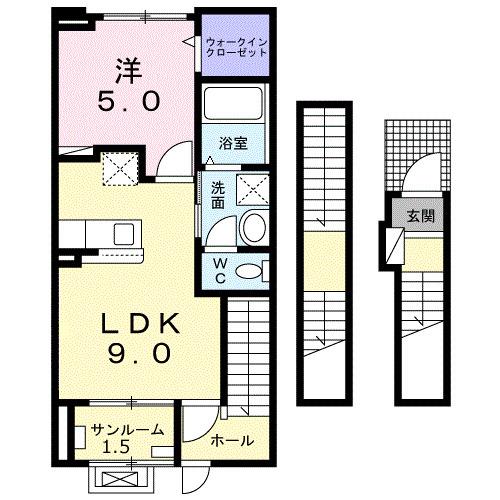 ラ・メゾンＳＨ（304） 間取り図画像