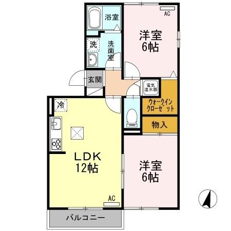 ロイヤルタウン松崎　Ａ/Ｂ（A101） 間取り図画像