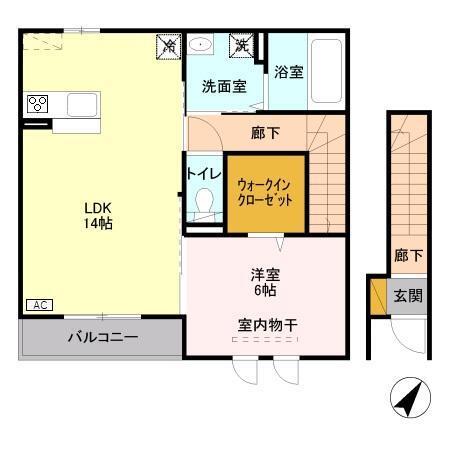 サンロイヤル　Ａ（201） 間取り図画像