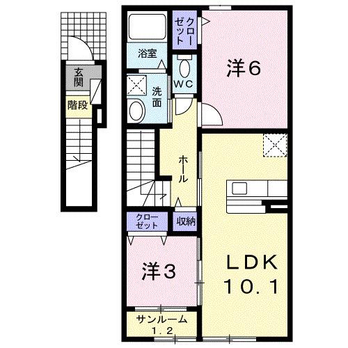 プレシャス（203） 間取り図画像