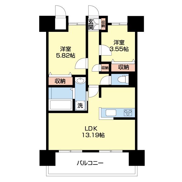 モーント米山弐番館（405） 間取り図画像
