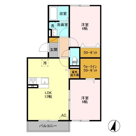 エルスリーモナミ（203） 間取り図画像