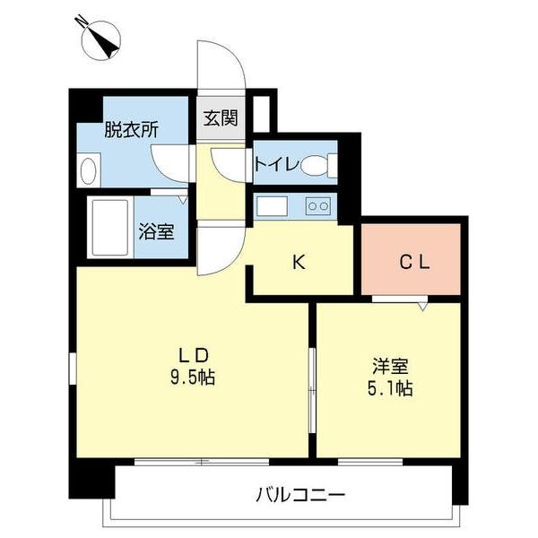 レジュイール東中通 間取り図画像
