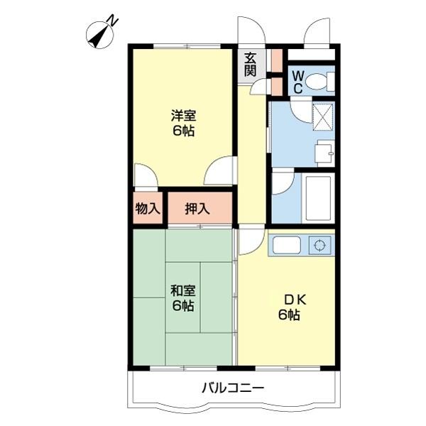 バルトハイム２１（0201） 間取り図画像