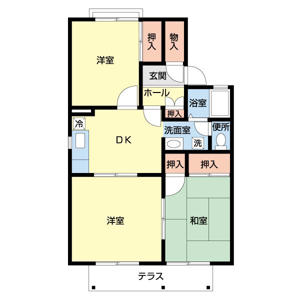 クオレ・シティ鐙Ａ棟（0A205） 間取り図画像