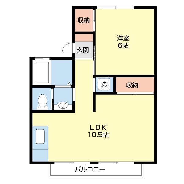 セントラルハイツA棟（0206） 間取り図画像