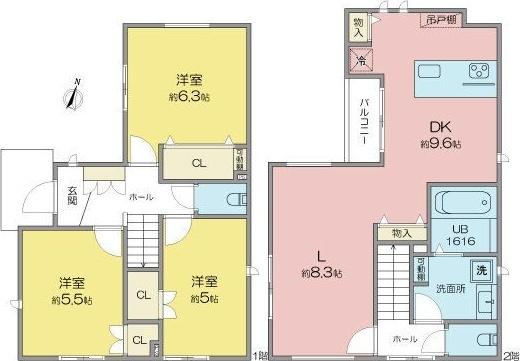 下所島戸建C（0） 間取り図画像