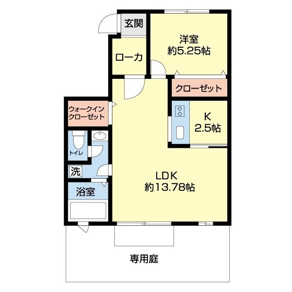 SWEET　BOA　B（103） 間取り図画像