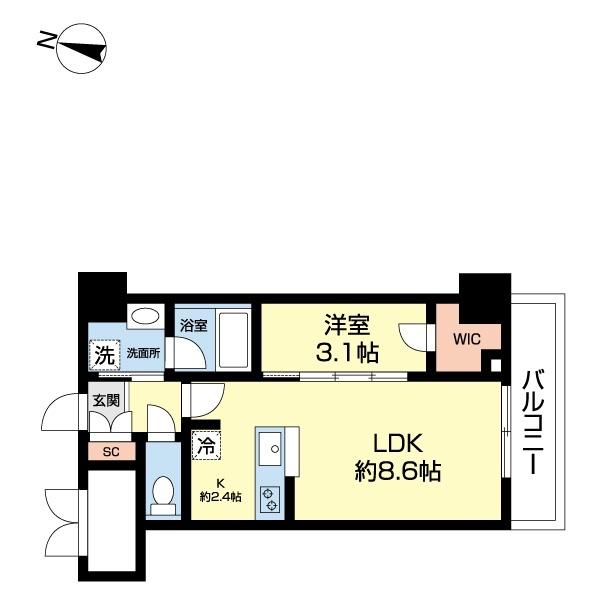 パークソレイユ弐番館（402） 間取り図画像