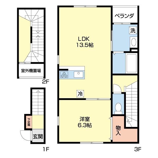 FERIO古川町（303） 間取り図画像