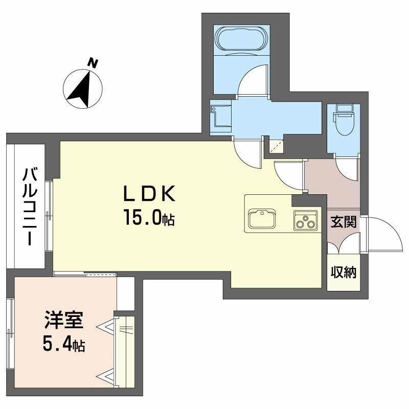 ベレオ上所（203） 間取り図画像