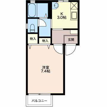 ディアス関分（201） 間取り図画像