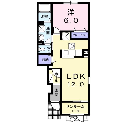 ペガサス　プレイス（102） 間取り図画像