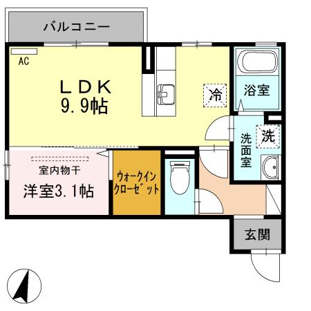 メゾン・ド・レーヴ（302） 間取り図画像