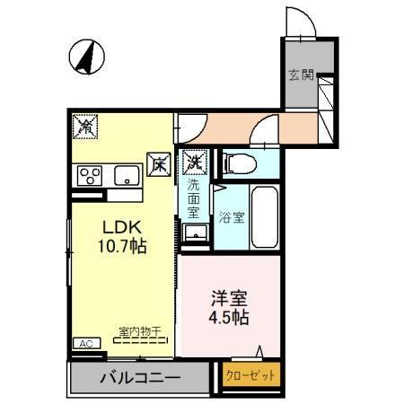 D-ROOM笹口（103） 間取り図画像