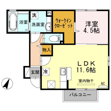 レジェーロ（102） 間取り図画像
