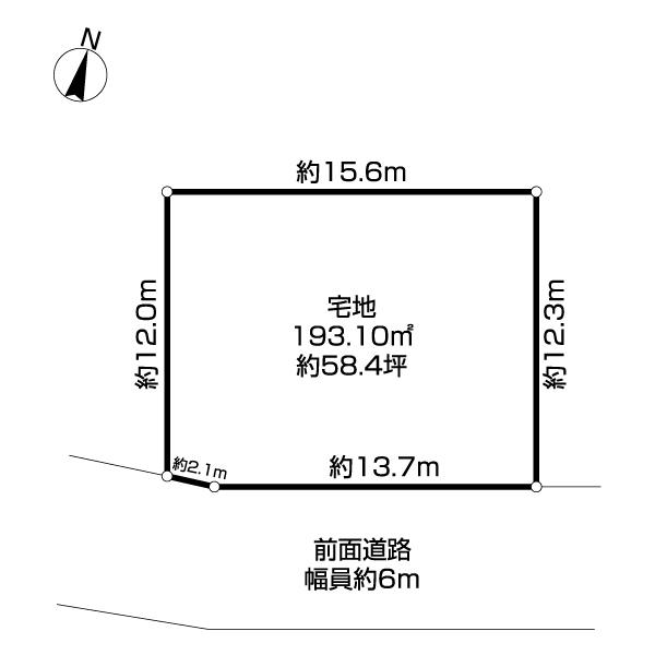 上新栄町6丁目　土地 区画図