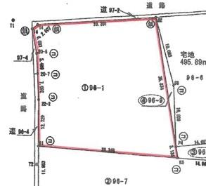 新潟市北区灰塚土地 区画図