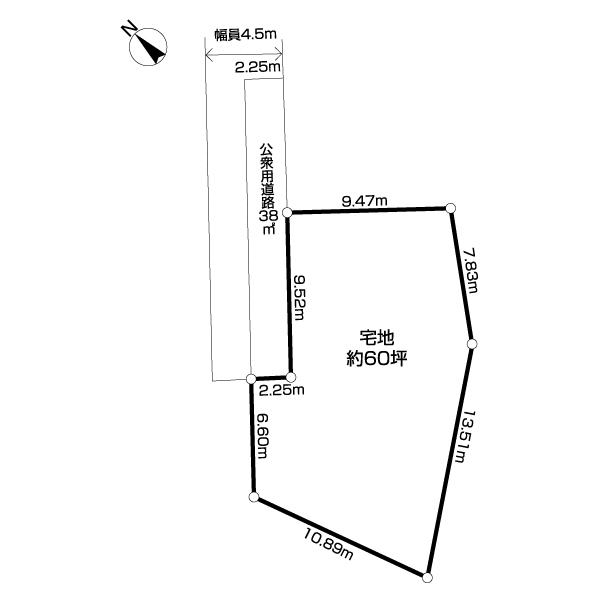 江南区砂岡1丁目土地 区画図