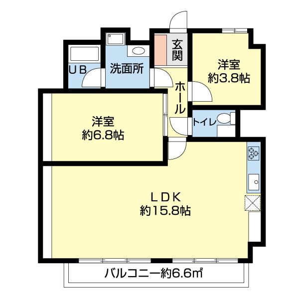 サニーアームス 間取り図画像