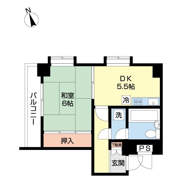 ダイアパレス西堀 間取り図画像