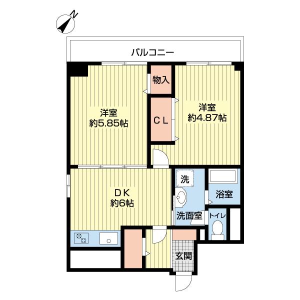 古町ツインタワーハイツ（307） 間取り図画像