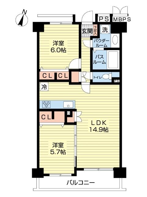 ダイアパレス鐙西 間取り図画像