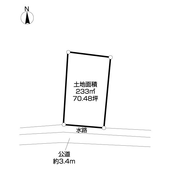 西蒲区曽根 売地 区画図