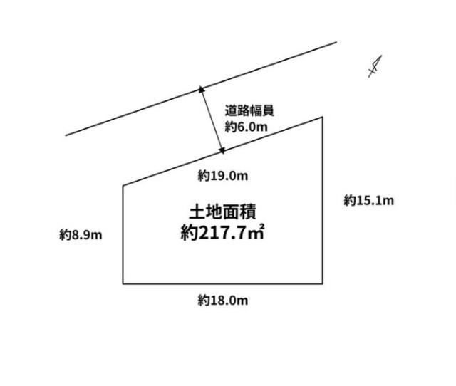 新潟市東区新石山4丁目土地 区画図