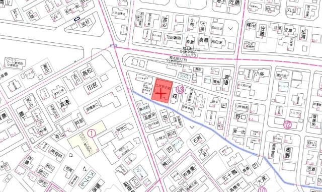 新発田市城北町1丁目土地 区画図