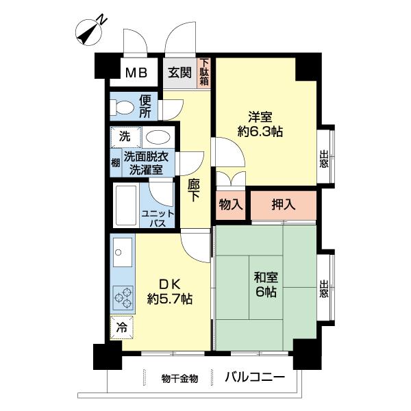 ダイアパレス寺尾 間取り図画像