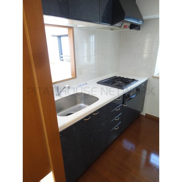 グリル付き3口コンロ