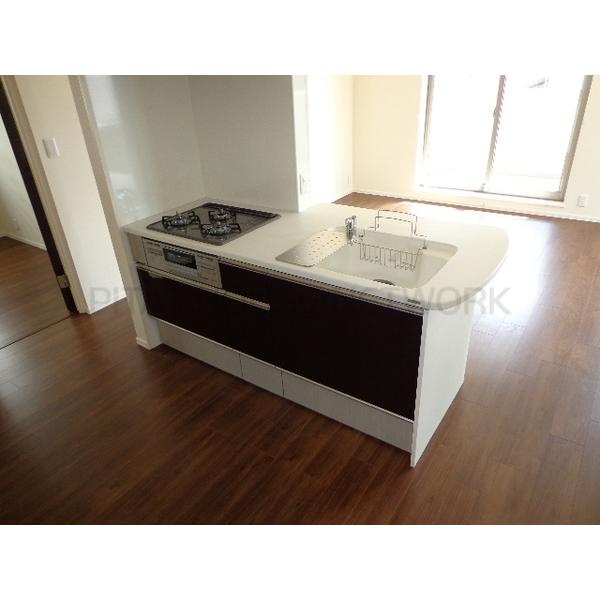 グリル付き3口コンロ