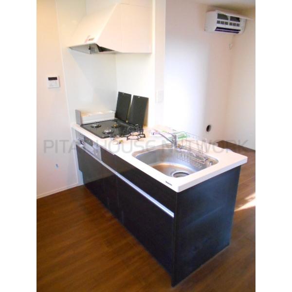 グリル付き3口コンロ