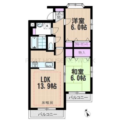 広々角部屋２ＬＤＫ♪