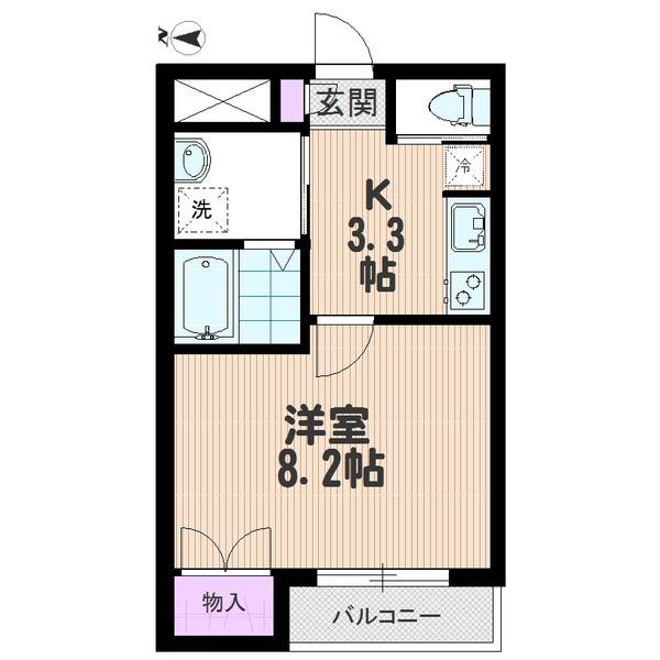 広々1Kタイプ