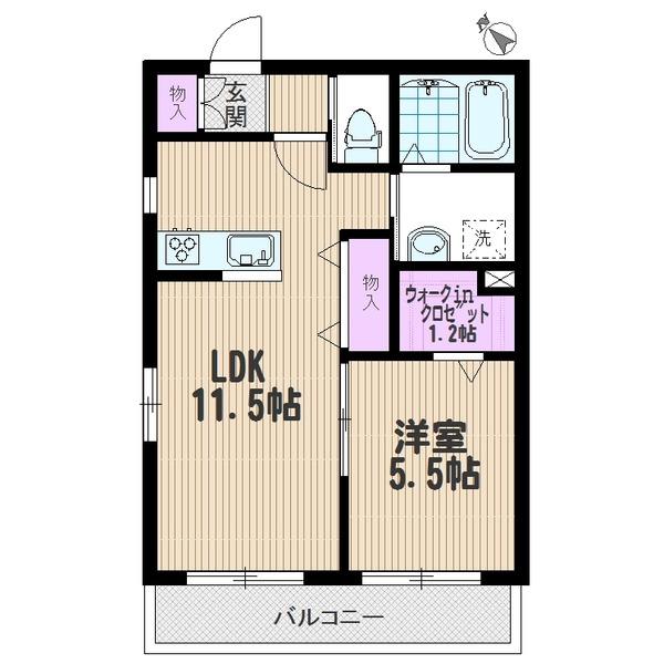 角部屋1LDK