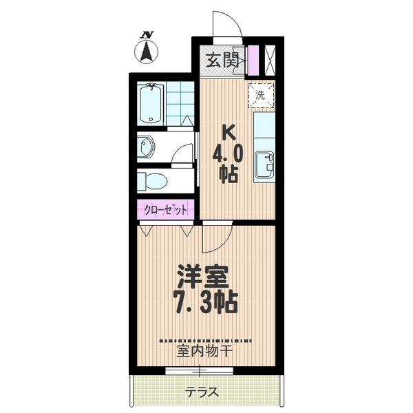 水回りすべて独立１Ｋ