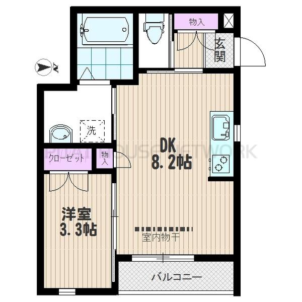 築浅1DKタイプ